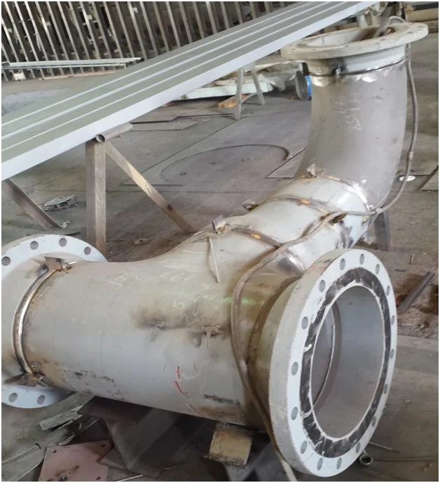 Fabrication of 14 inch T-spool for the additional pipeline project.